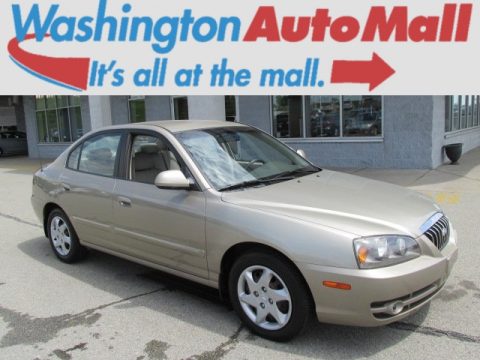 Champagne Beige Hyundai Elantra Limited Sedan.  Click to enlarge.