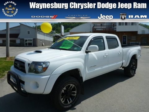 Super White Toyota Tacoma V6 TRD Sport Double Cab 4x4.  Click to enlarge.