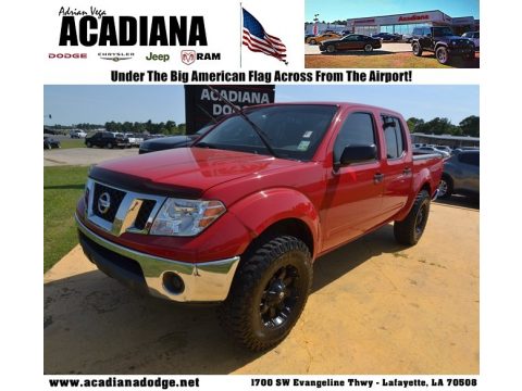 Red Alert Nissan Frontier S Crew Cab.  Click to enlarge.