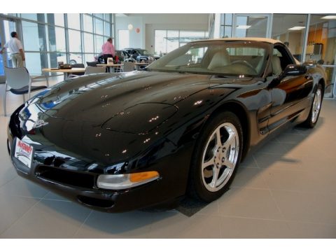 Black Chevrolet Corvette Convertible.  Click to enlarge.
