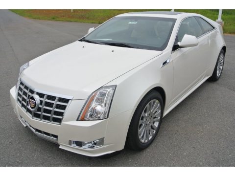 White Diamond Tricoat Cadillac CTS Coupe.  Click to enlarge.