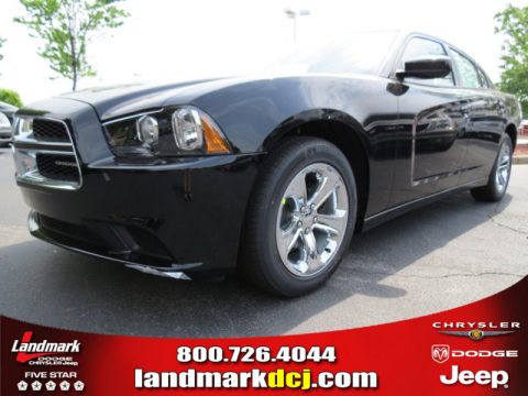 Pitch Black Dodge Charger SE.  Click to enlarge.