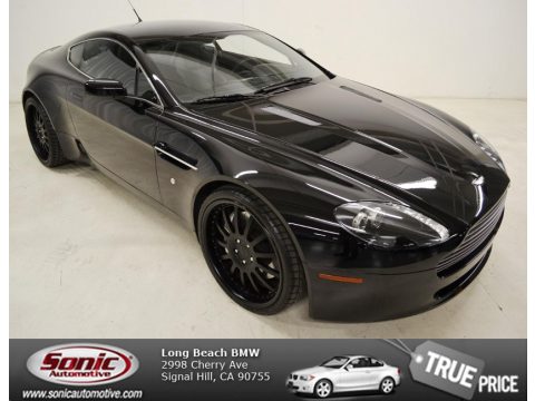 Onyx Black Aston Martin V8 Vantage Coupe.  Click to enlarge.