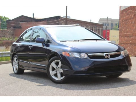Royal Blue Pearl Honda Civic EX Sedan.  Click to enlarge.