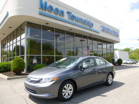 Polished Metal Metallic Honda Civic LX Sedan.  Click to enlarge.