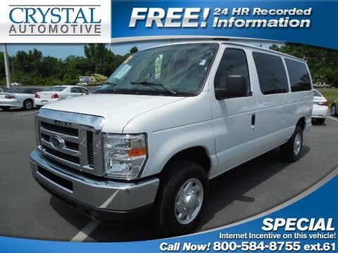 Oxford White Ford E Series Van E350 XLT Passenger.  Click to enlarge.