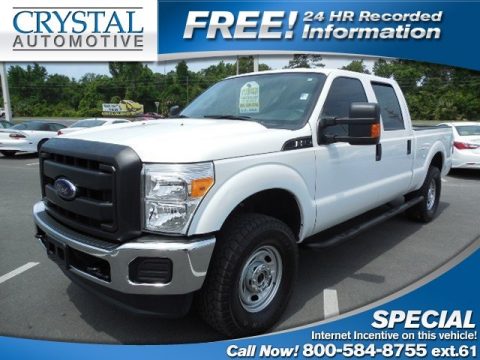 Oxford White Ford F250 Super Duty XL Crew Cab 4x4.  Click to enlarge.