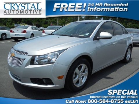Silver Ice Metallic Chevrolet Cruze LT.  Click to enlarge.