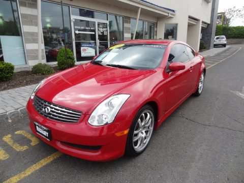 Laser Red Pearl Infiniti G 35 Coupe.  Click to enlarge.