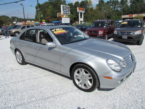 Brilliant Silver Metallic Mercedes-Benz E 500 Sedan.  Click to enlarge.