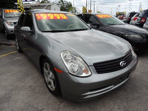 Diamond Graphite Gray Metallic Infiniti G 35 Sedan.  Click to enlarge.