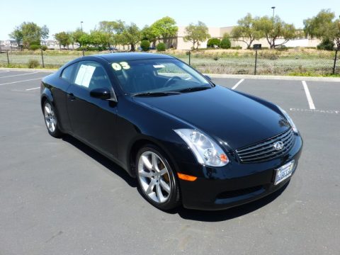 Black Obsidian Infiniti G 35 Coupe.  Click to enlarge.