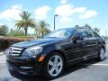 Front 3/4 View of 2011 Mercedes-Benz C 300 Sport #3