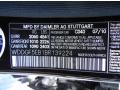 Mercedes-Benz Color Code 040 Black #28