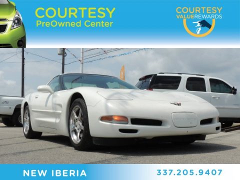 Speedway White Chevrolet Corvette Coupe.  Click to enlarge.