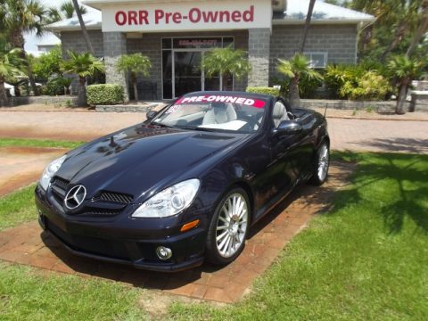 Capri Blue Metallic Mercedes-Benz SLK 300 Roadster.  Click to enlarge.