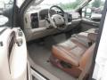  2006 Ford F250 Super Duty Castano Brown Leather Interior #9