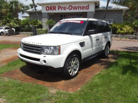 Alaska White Land Rover Range Rover Sport HSE.  Click to enlarge.