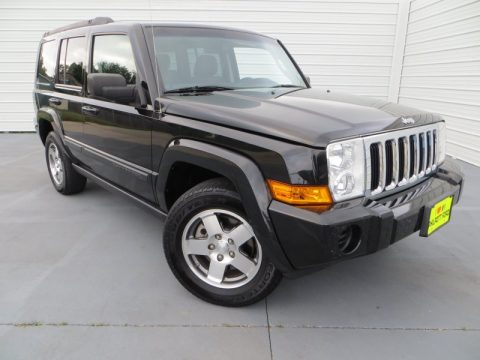 Brilliant Black Crystal Pearl Jeep Commander Sport.  Click to enlarge.