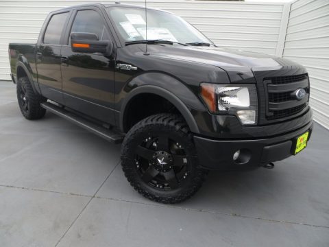 Tuxedo Black Metallic Ford F150 FX4 SuperCrew 4x4.  Click to enlarge.