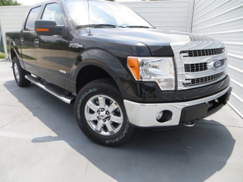 Tuxedo Black Metallic Ford F150 XLT SuperCrew 4x4.  Click to enlarge.