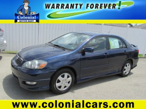 Indigo Ink Pearl Toyota Corolla S.  Click to enlarge.