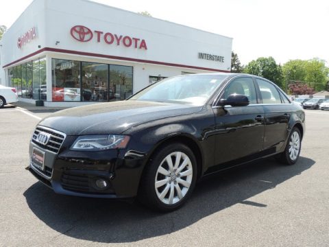 Brilliant Black Audi A4 2.0T quattro Sedan.  Click to enlarge.