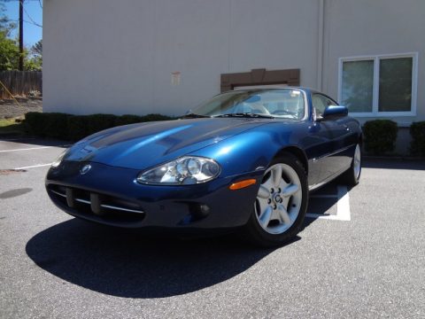 Antigua Metallic Jaguar XK XK8 Coupe.  Click to enlarge.