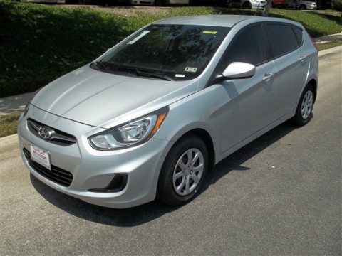 Ironman Silver Hyundai Accent GS 5 Door.  Click to enlarge.