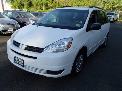 Natural White Toyota Sienna LE. Click to enlarge. Natural White Toyota Sienna LE. Click to enlarge.