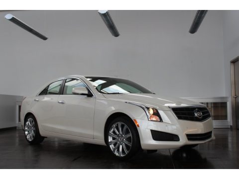 White Diamond Tricoat Cadillac ATS 2.0L Turbo Luxury.  Click to enlarge.