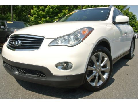Moonlight White Infiniti EX 35 Journey AWD.  Click to enlarge.