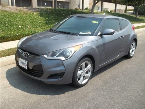 Triathlon Gray Hyundai Veloster .  Click to enlarge.