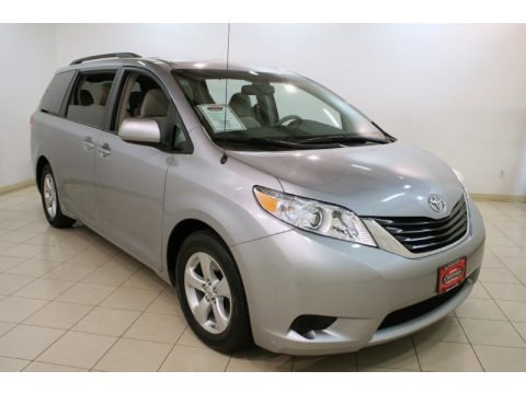 Silver Sky Metallic Toyota Sienna LE.  Click to enlarge.