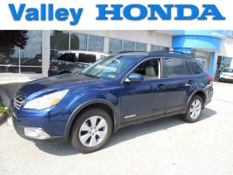 Azurite Blue Pearl Subaru Outback 2.5i Premium Wagon.  Click to enlarge.