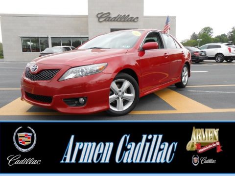 Barcelona Red Metallic Toyota Camry SE.  Click to enlarge.