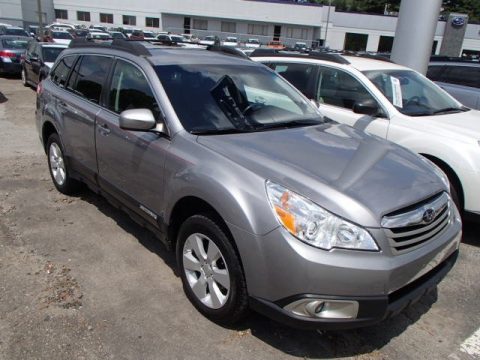 Steel Silver Metallic Subaru Outback 2.5i Premium Wagon.  Click to enlarge.