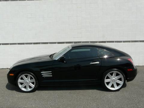 Black 2006 Chrysler Crossfire Limited Coupe with Dark Slate Gray/Medium 