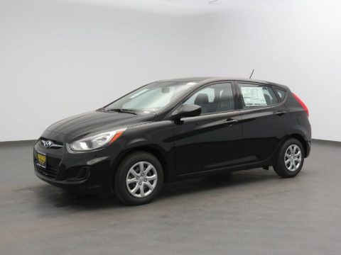Ultra Black Hyundai Accent GS 5 Door.  Click to enlarge.