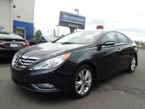 Indigo Blue Pearl Hyundai Sonata Limited.  Click to enlarge.