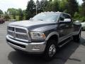 Front 3/4 View of 2013 Ram 3500 Laramie Crew Cab 4x4 Dually #2