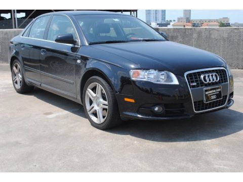 Brilliant Black Audi A4 2.0T Sedan.  Click to enlarge.
