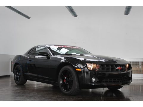 Black Chevrolet Camaro LT Coupe.  Click to enlarge.