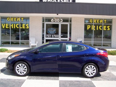 Indigo Blue Pearl Hyundai Elantra GLS.  Click to enlarge.