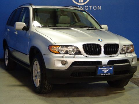 Titanium Silver Metallic BMW X5 3.0i.  Click to enlarge.