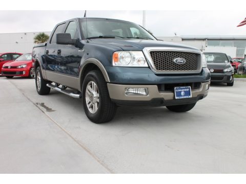 Medium Wedgewood Blue Metallic Ford F150 Lariat SuperCrew.  Click to enlarge.