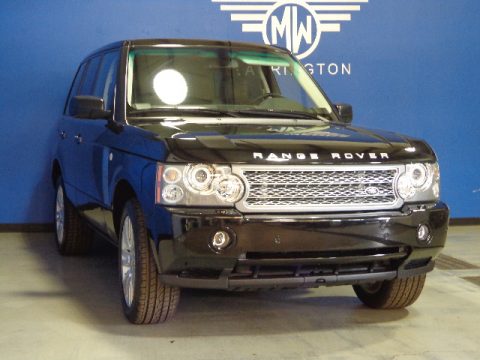 Santorini Black Metallic Land Rover Range Rover Supercharged.  Click to enlarge.