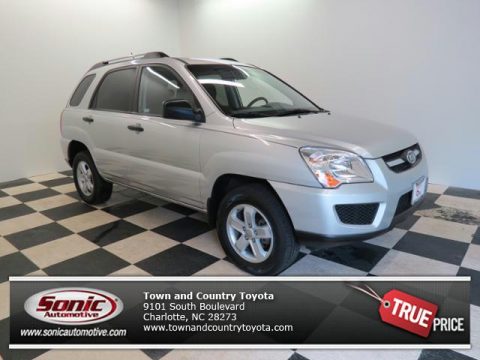 Bright Silver Kia Sportage LX V6 4x4.  Click to enlarge.