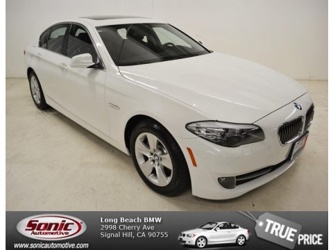 Alpine White BMW 5 Series 528i Sedan.  Click to enlarge.