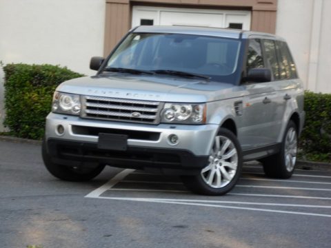Zermatt Silver Metallic Land Rover Range Rover Sport Supercharged.  Click to enlarge.